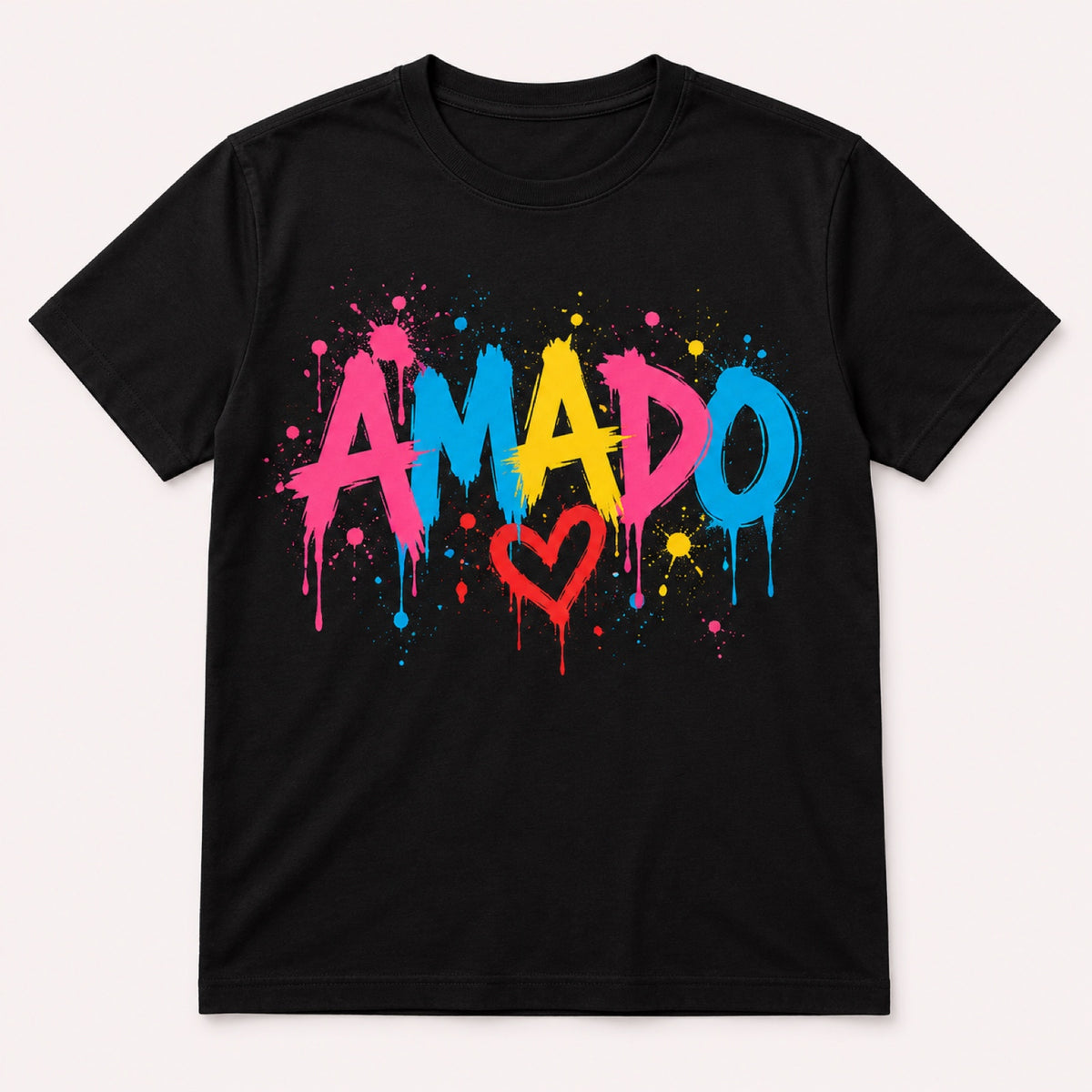 Camiseta Amado Grafite – Preta – frente