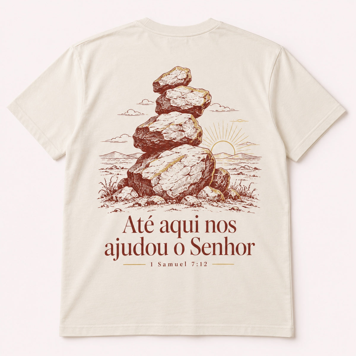 Camiseta Ebenézer – Off-white – costas
