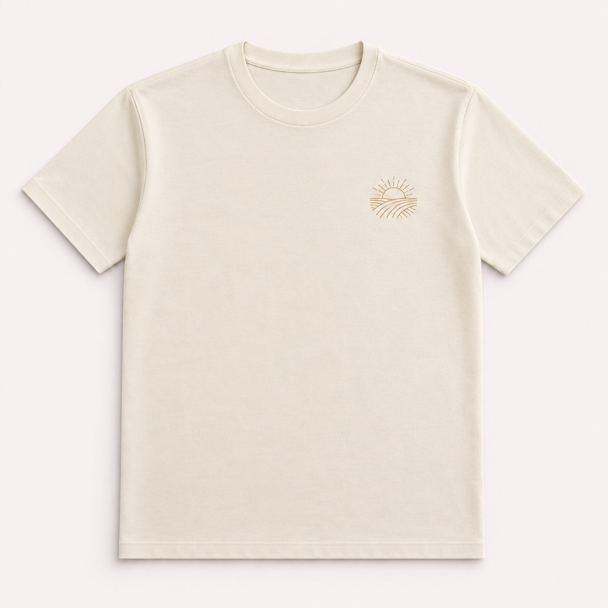 Camiseta Misericórdias da Manhã – Creme – frente