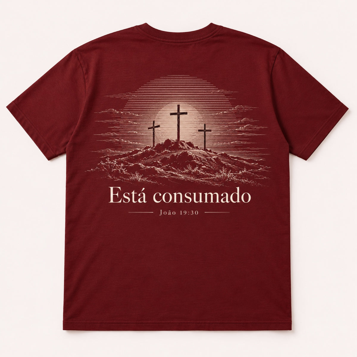 Camiseta Tetelestai – Vinho – costas