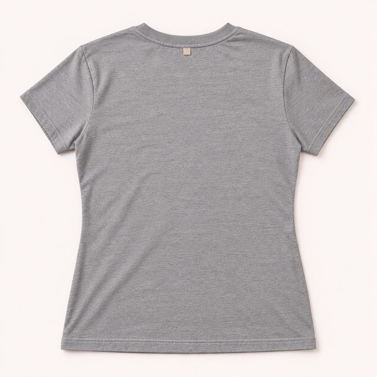 Baby Look Básica Graça – Cinza Mescla – costas