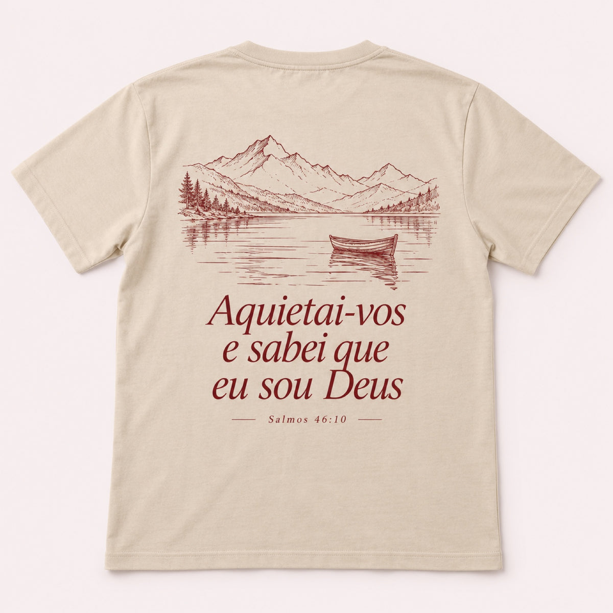 Camiseta Aquietai-vos – Areia – costas