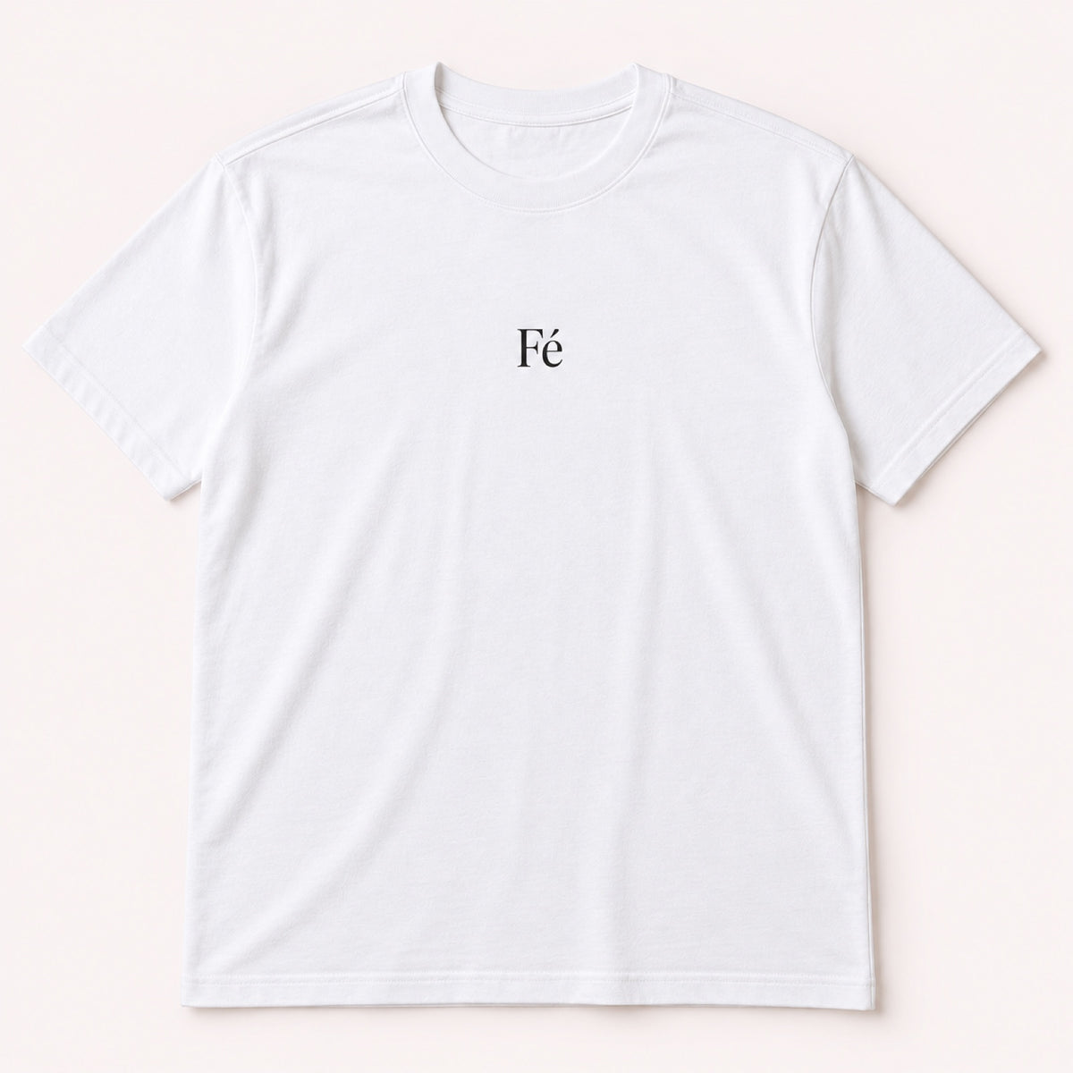 Camiseta Básica Fé – Branca – frente