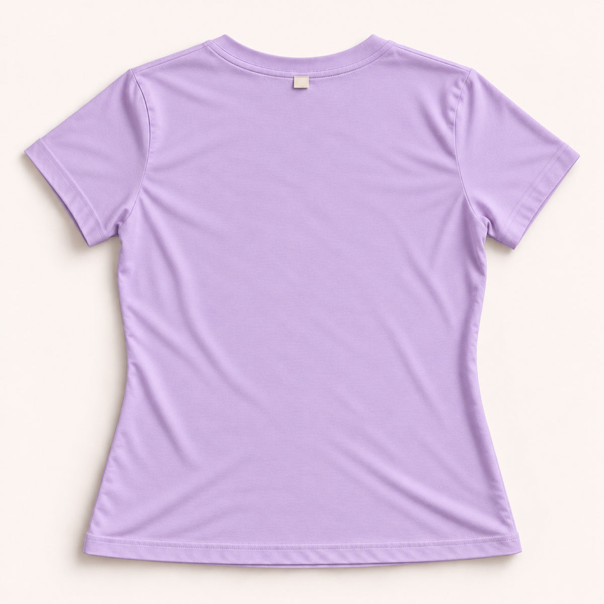 Baby Look Gratidão Retrô – Lilás – costas
