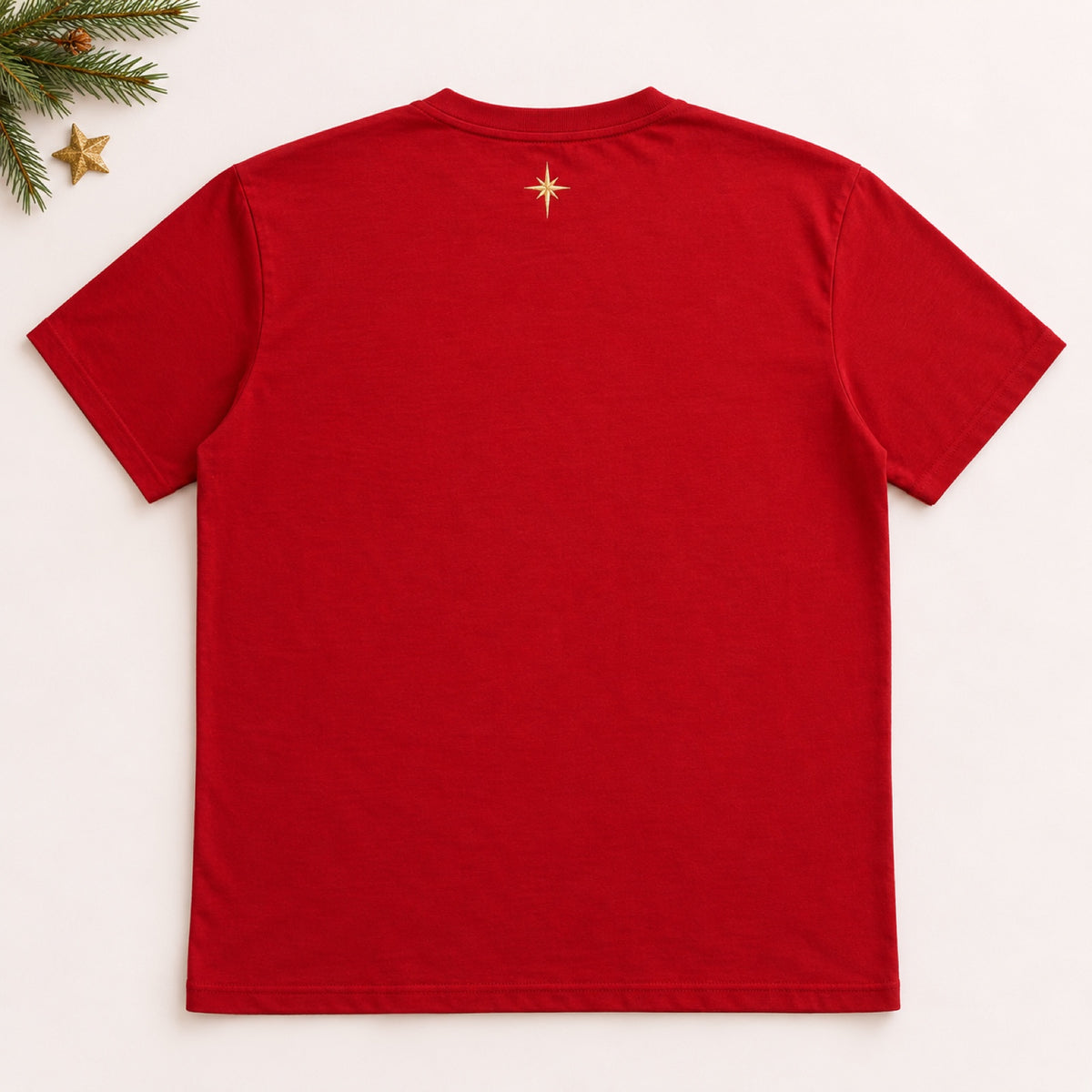 Camiseta Emanuel – Deus Conosco – Vermelha – costas